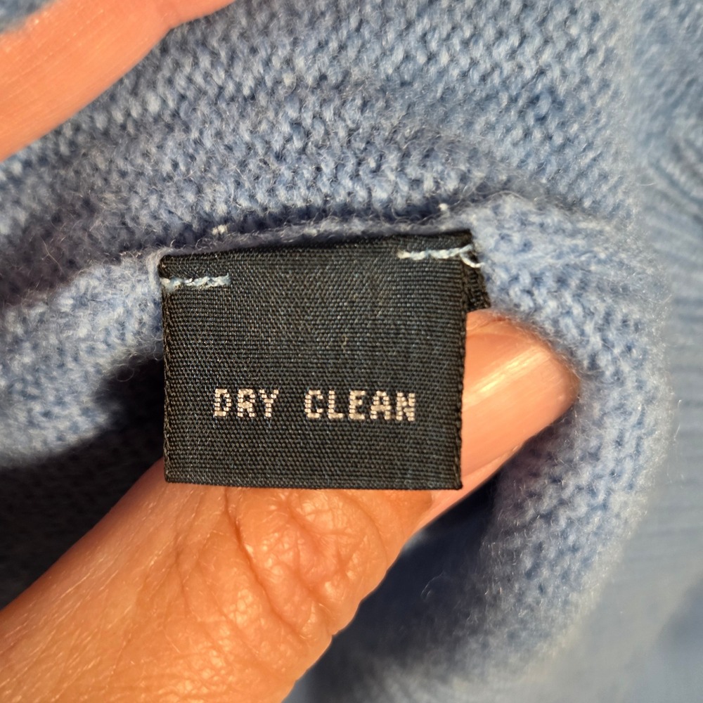 Polo Ralph Lauren Mens XL Light Blue 100% Lambswool V-Neck Sweater Italian Yarn‎ - Picture 7 of 10